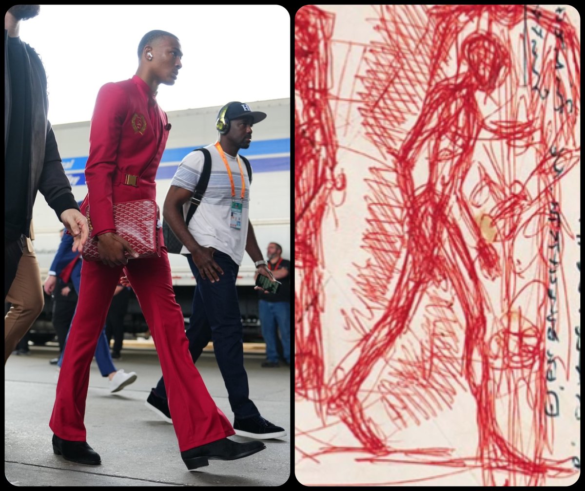 ArtButSports's tweet image. Studies, by Alberto Giacometti, mid 20th c, 📸 of @DeVontaSmith_6 by @CooperNeill