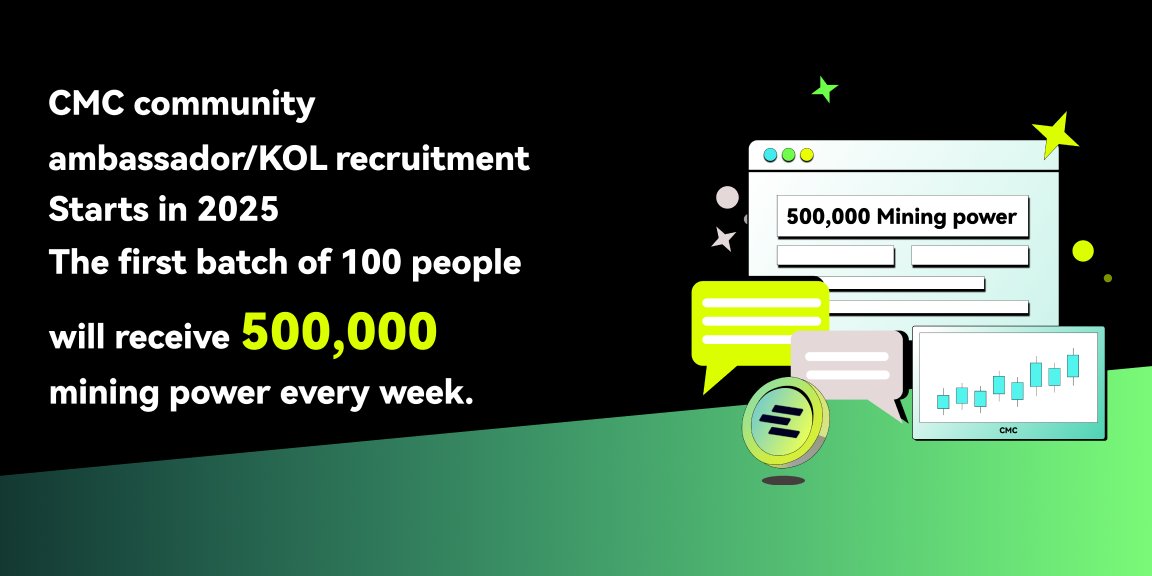 Cber_Official's tweet photo. 🚀 CEEX Global Ambassador Recruitment is NOW OPEN! 🌍

We're looking for passionate KOLs &amp; community leaders to grow our ecosystem together.

🔥 Only 100 spots available—FCFS!
🎁 500,000 $CMC mining power up for grabs!
👉https://t.co/CJnazEsAx6

 #CEEX #Crypto #CMC https://t.co/U0QkqDNKew