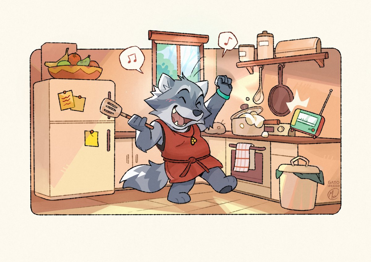 Chibi commish for @/Aspenshadow! 🎶