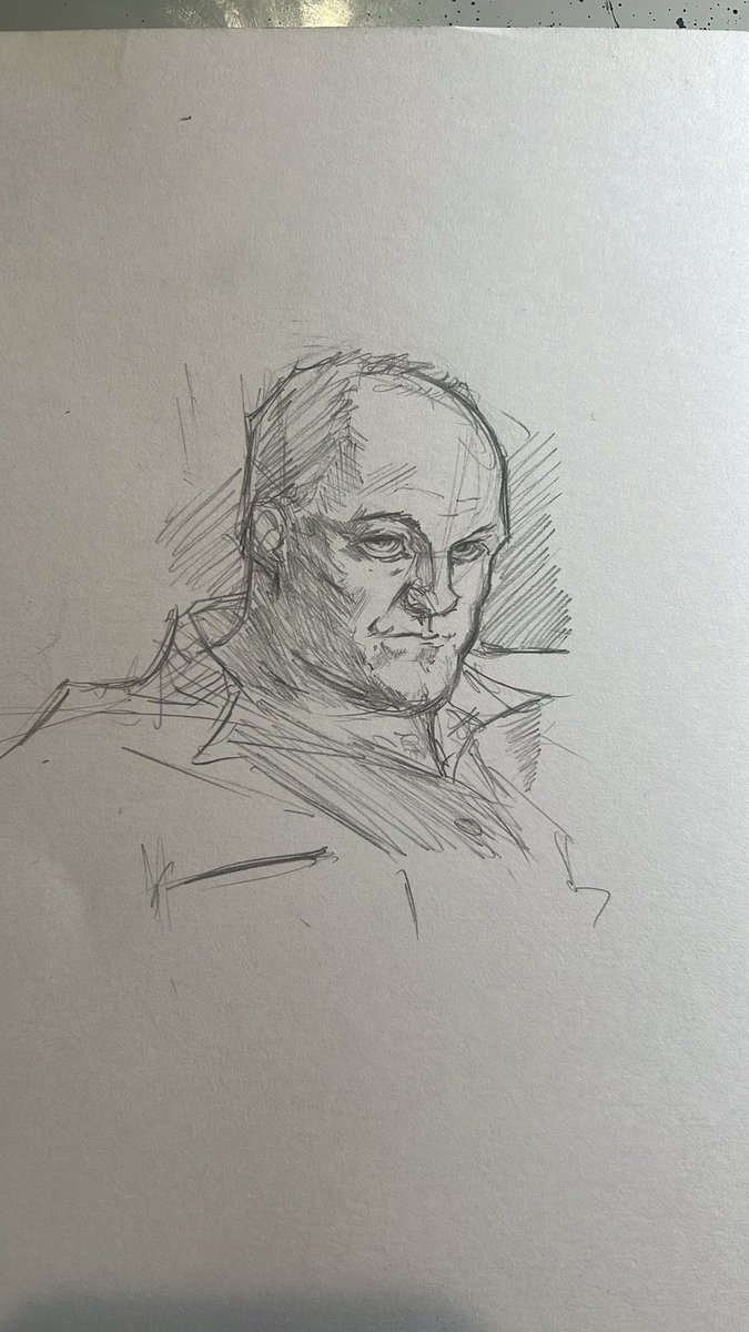 Tony Soprano warm up sketch, image size:675x1200