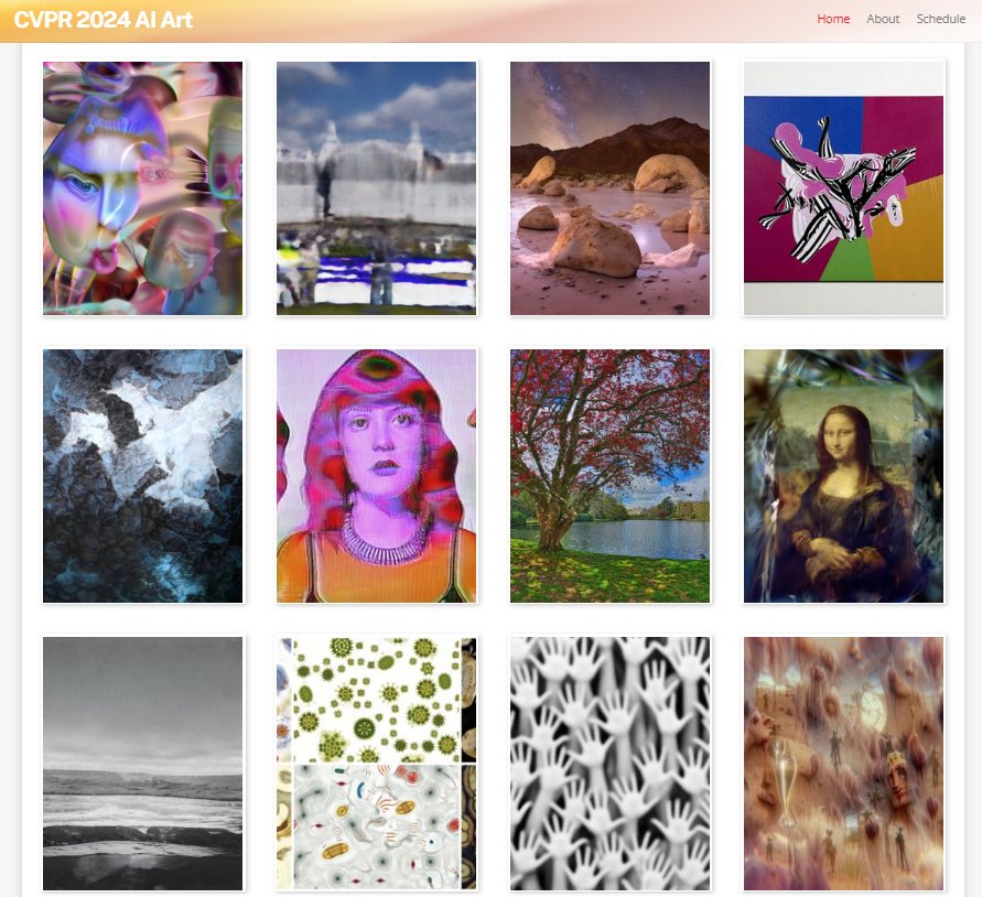 One month left to submit artwork made with/about computer vision to <a href="/CVPR/">#CVPR2025</a> AI Art Gallery 😎

Details: bit.ly/CVPRAIArt25

Last year's gallery: thecvf-art.com 

#CVPR2025 #AIart