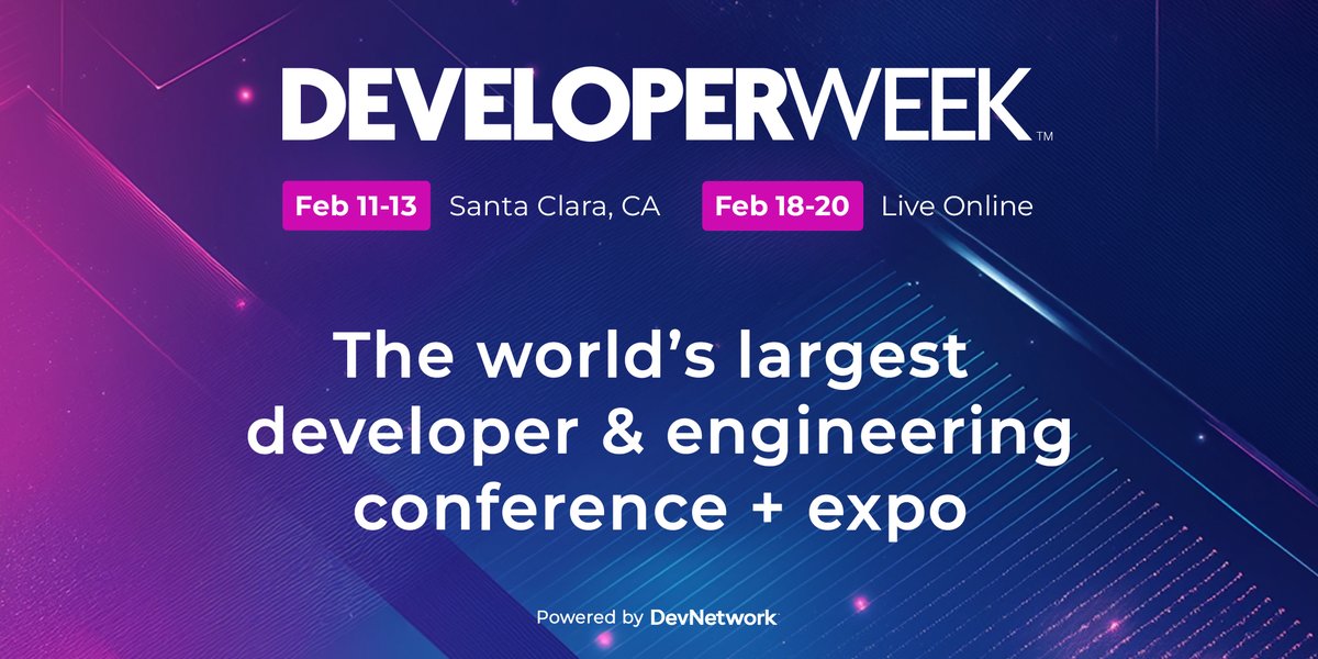 DeveloperWeek's tweet image. #DevWeek2025 is bringing 10 co-located conferences &amp;amp; summits packed with insights from top industry experts!
∘ AI DevWorld
∘ Product World
∘ CloudNative World
∘ Frontend World
∘ DevExec World
∘ OpsWorld
∘ Dev Security World
∘ Dev Innovation World
∘ OWASP Security Summit…