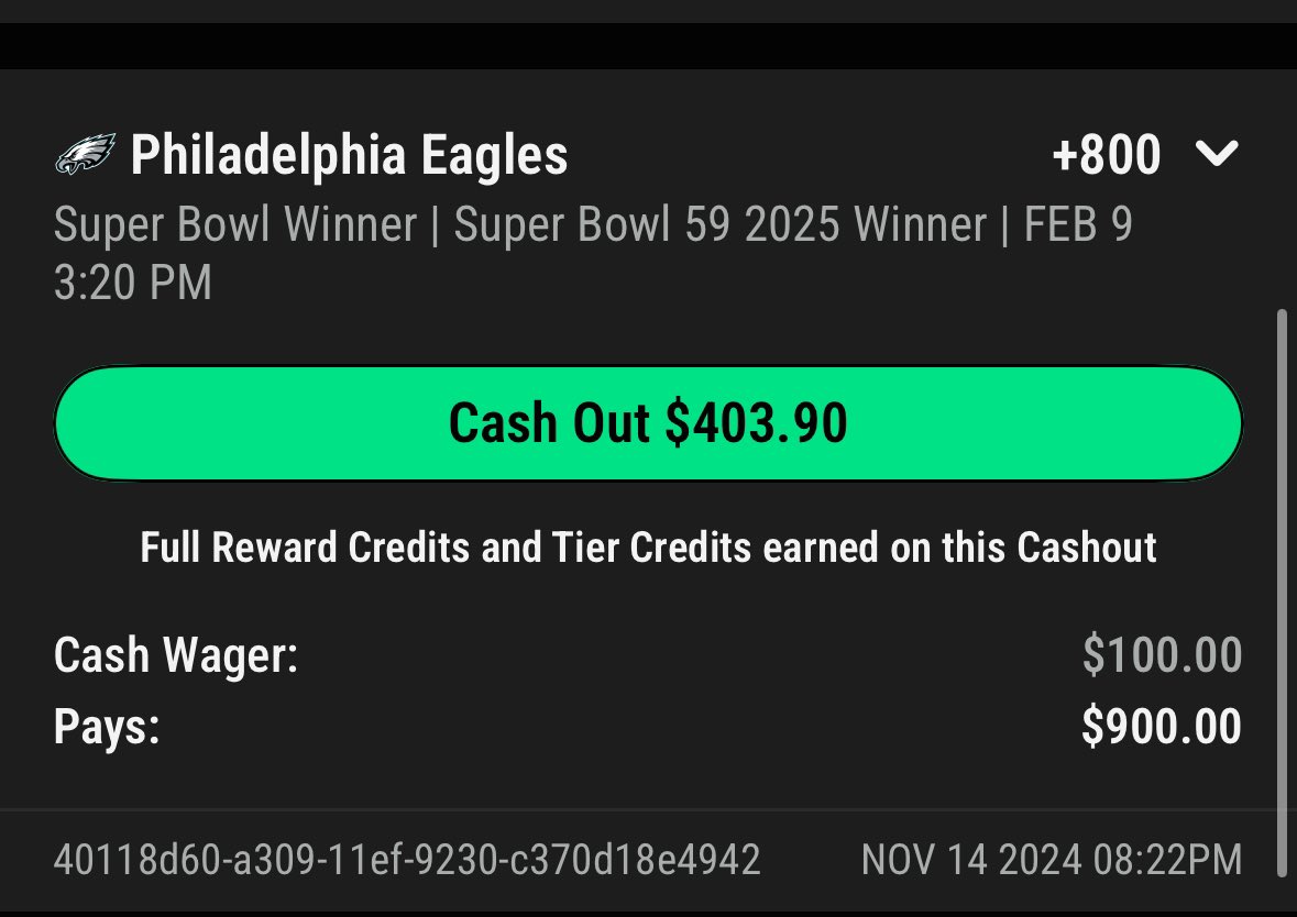 SportBettors's tweet photo. Super Bowl Bets

Kinda need the eagles to win to maximize this 

@grpwins 

I didn’t post em cuz they’re futures but here they are ⬇️ https://t.co/lyjIayh53Y