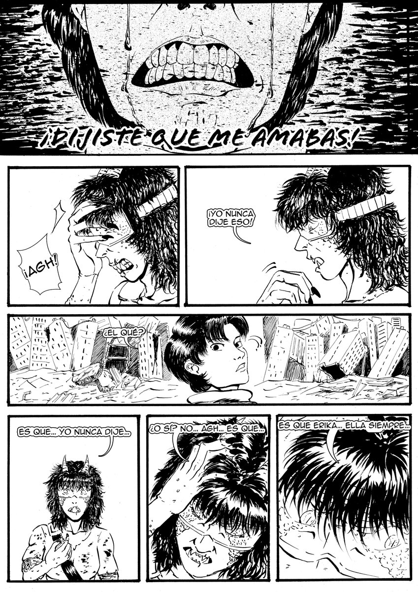 JaniceQuinteros's tweet photo. "36 Días - capitulo 01"                 
Pag: 54-57
IG: janice_qw     
#36dias #if #tinta #plumilla #guerra #ink #nib #blackandwhite #war #apocalypse #drawing #ilustration #zombie #ペン先 #インク https://t.co/y5yfTPrpLa