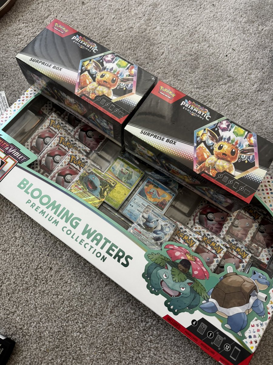 So I really want to open these but I definitely need to stay vigilant on the financials atm so maybe if I get a donation goal of of like 150$ (probably would sell for 350) ill do an unbox stream tonight at twitch.tv/louisdiosf