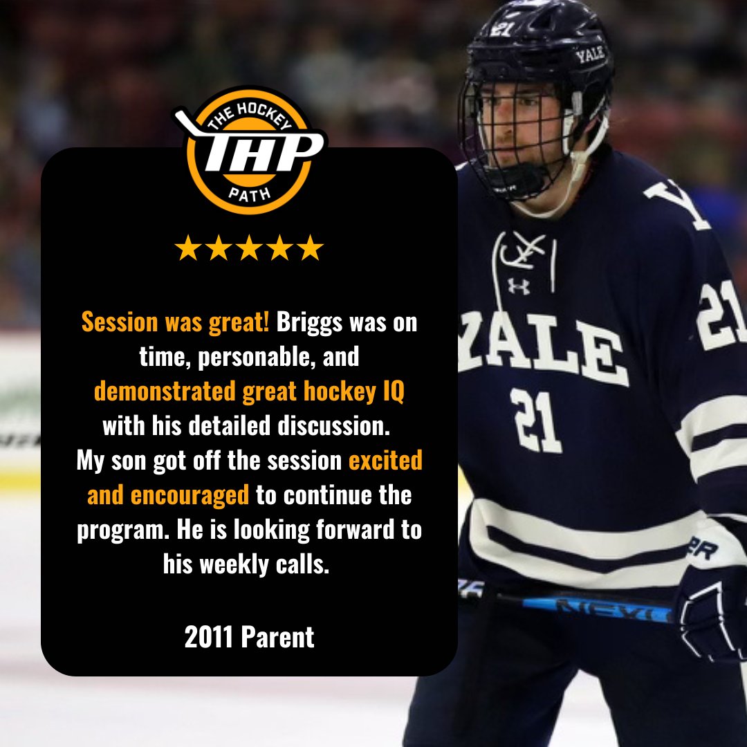 This is some great feedback from a 2011 parent who recently tried their first video session with us. 

Book a personal video session to see what difference it can make. #thehockeypath #hockey #thp