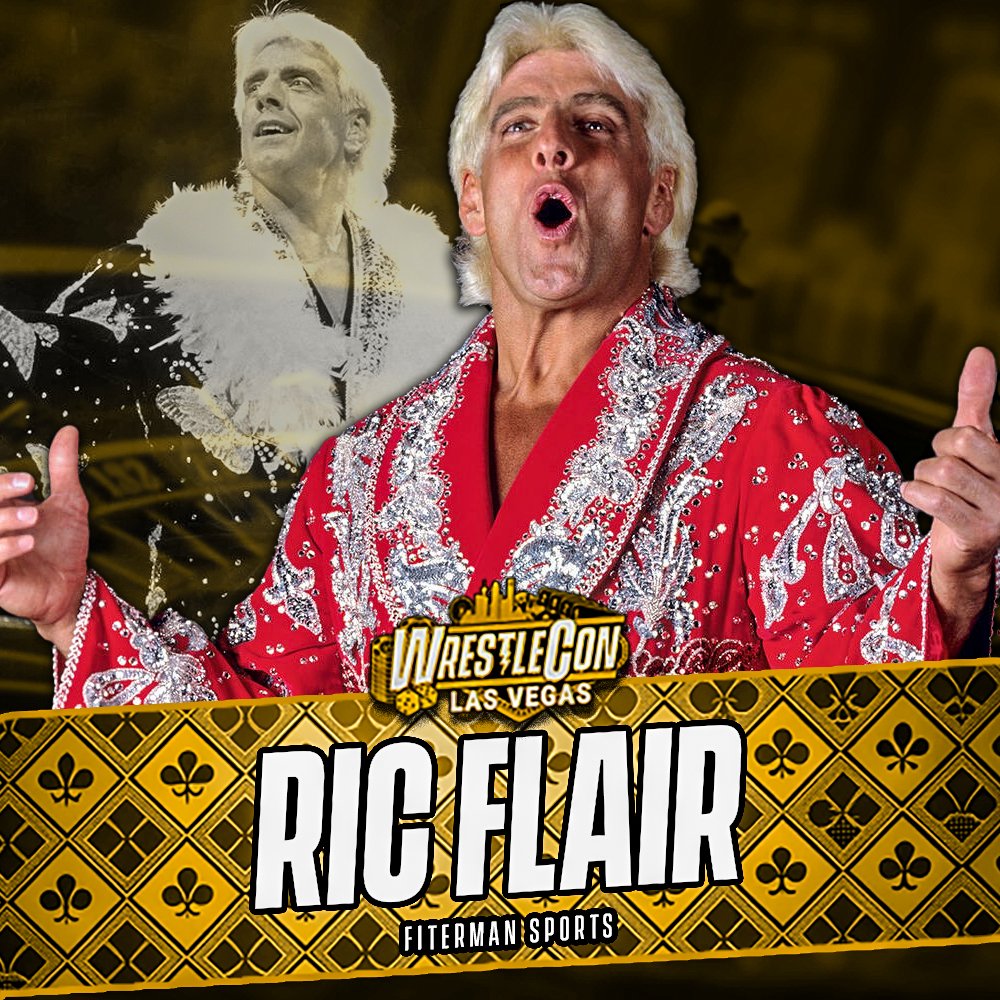steviebreech's tweet image. Ric Flair is Wrestlecon