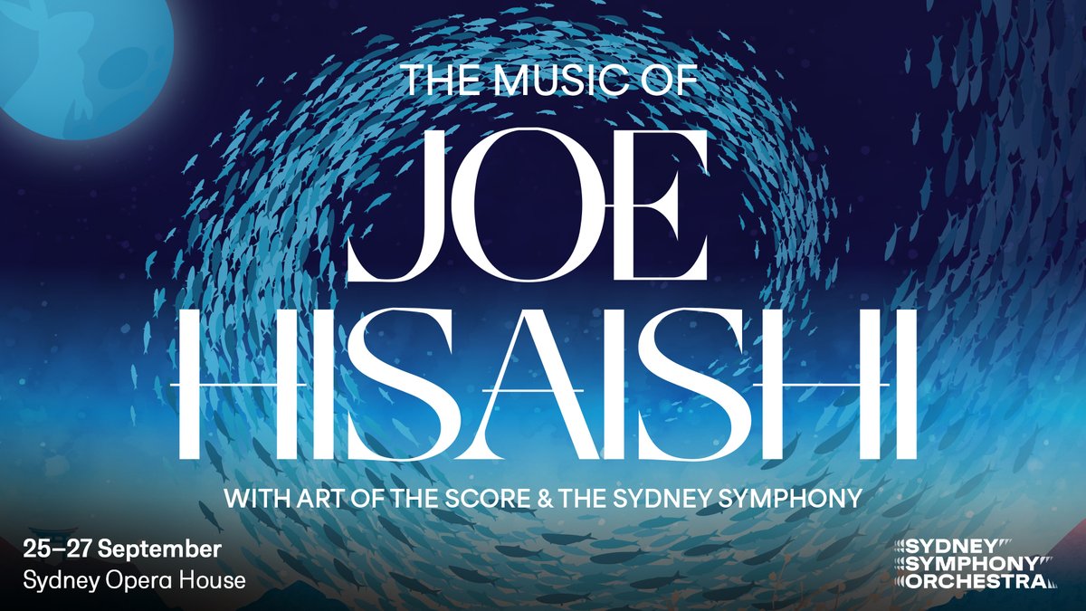 Sydney Symphony Orchestra (@sydsymph) on Twitter photo JUST ANNOUNCED! Experience the extraordinary music of Joe Hisaishi, one of the world’s most beloved modern composers. Presented by <a href="/ArtoftheScore/">Art of the Score</a> and led by conductor <a href="/BucNicholas/">Nicholas Buc 🇦🇺🇺🇦</a>.
Tickets go on sale from 10am Monday 17 February: sydsymph.com/4hM1Fob JUST ANNOUNCED! Experience the extraordinary music of Joe Hisaishi, one of the world’s most beloved modern composers. Presented by <a href="/ArtoftheScore/">Art of the Score</a> and led by conductor <a href="/BucNicholas/">Nicholas Buc 🇦🇺🇺🇦</a>.
Tickets go on sale from 10am Monday 17 February: sydsymph.com/4hM1Fob