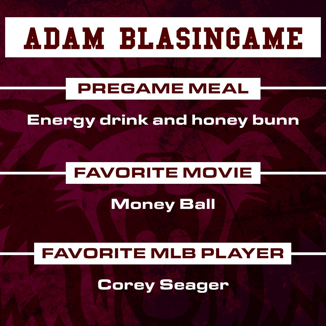 Plano Wildcat Baseball (@pshswildcatsbas) on Twitter photo 🌟 Senior Spotlight: Adam Blasingame 🌟
🍯 Honey Bun + Energy drink = Game time fuel
🎥 Movie: Moneyball
💪 Role model: Dad
One last season to make memories and leave a legacy! Best of luck on your last season and next chapter🔥 #SeniorSpotlight #Classof2025
<a href="/BlasingameAdam1/">Adam Blasingame</a> 🌟 Senior Spotlight: Adam Blasingame 🌟
🍯 Honey Bun + Energy drink = Game time fuel
🎥 Movie: Moneyball
💪 Role model: Dad
One last season to make memories and leave a legacy! Best of luck on your last season and next chapter🔥 #SeniorSpotlight #Classof2025
<a href="/BlasingameAdam1/">Adam Blasingame</a>