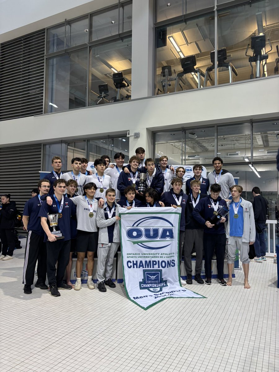 emjsachs's tweet photo. Toronto university men claim the OUA banner once again - undefeated since 2004 
#Swimming #OUAs https://t.co/3uAcpFIdPq