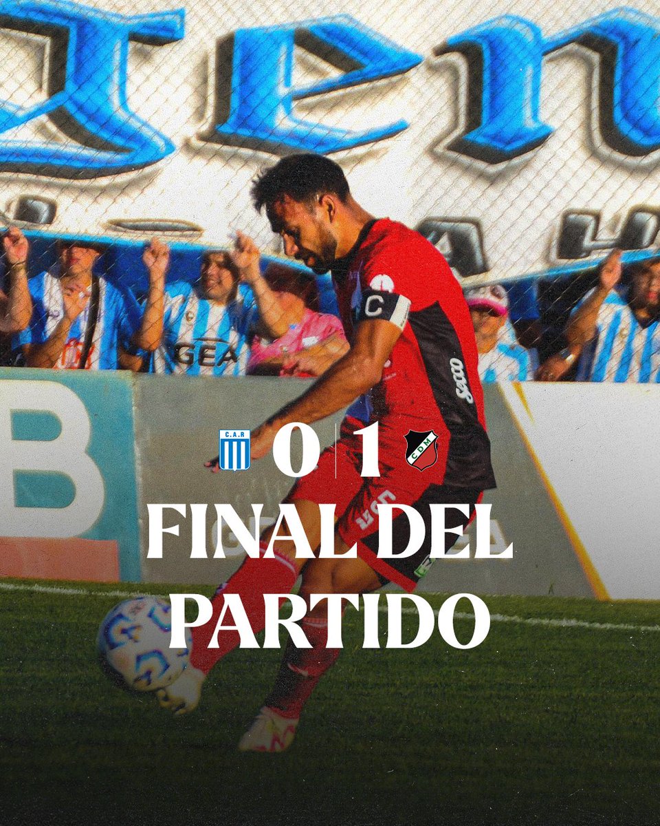 #PrimeraNacional 🔝 GANOOOOO EL CRUZADO!!!! ⚫⚪🔴

¡Final del partido en Nueva Italia! El Rojo sumó de a tres en Córdoba 🙌🏼

#Racing 0-1 #DeportivoMaipu (Sandoval)

El próximo domingo, volvemos a casa 🤩... Empezó la cuenta regresiva 🏟️.

#SomosMaipu 🇾🇪