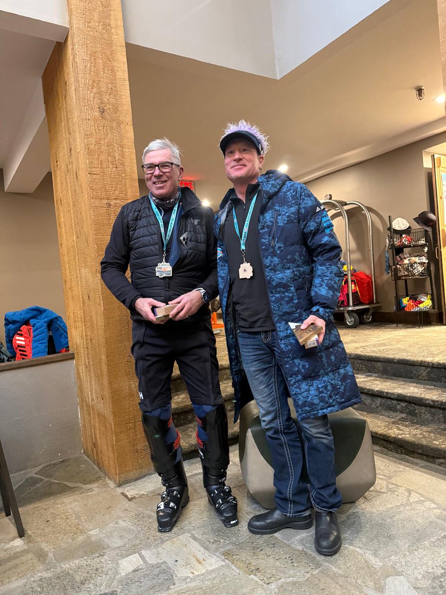 ABMASskiclub's tweet photo. Day 3 at the US FIS Masters Cup in Big Sky: Irene Collins: Gold SL Women's Class 9, Cat D. Gerry Whitaker  Bronze SL Men's Class 8, Cat B. Jason Barton: Gold Men's Class 4, Cat A. Darren Gee Gold in Men's Class 6, Cat A &amp; Fastest Male in Categories A overall!
CONGRATS🥇 https://t.co/jq5Aq0tGU8