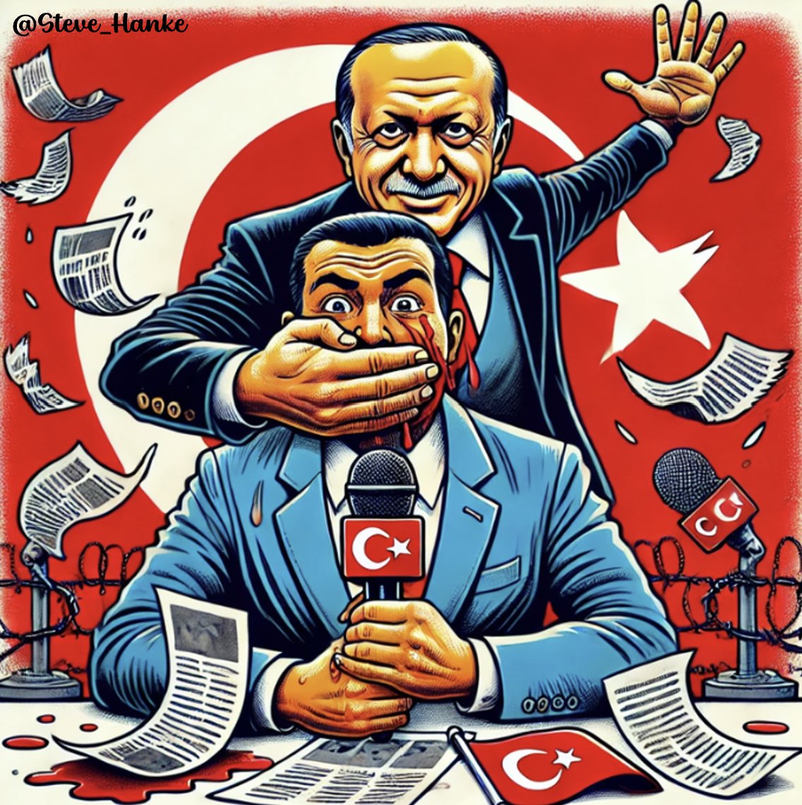 #TurkeyWatch🇹🇷: 14 journalists were ARRESTED in January alone under Pres. Erdogan's rule in Turkey.

PRES. ERDOGAN’S TURKEY = MY FRIEND, MENTOR, &amp; NOBELIST FRIEDRICH HAYEK'S END OF TRUTH.