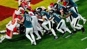 BiggestBamuel's tweet photo. #SuperBowlLIX Chiefs just allowed a score against something called the 'tush push', pack it up boys it's over theres no coming back from that https://t.co/Pj7UiZSn9L