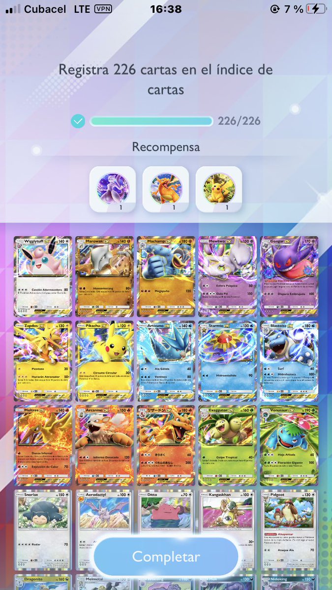 boycclub's tweet photo. @PokemonTCGPinfo gracias al discord pude completar la primera expansión https://t.co/DA2tKicE7k