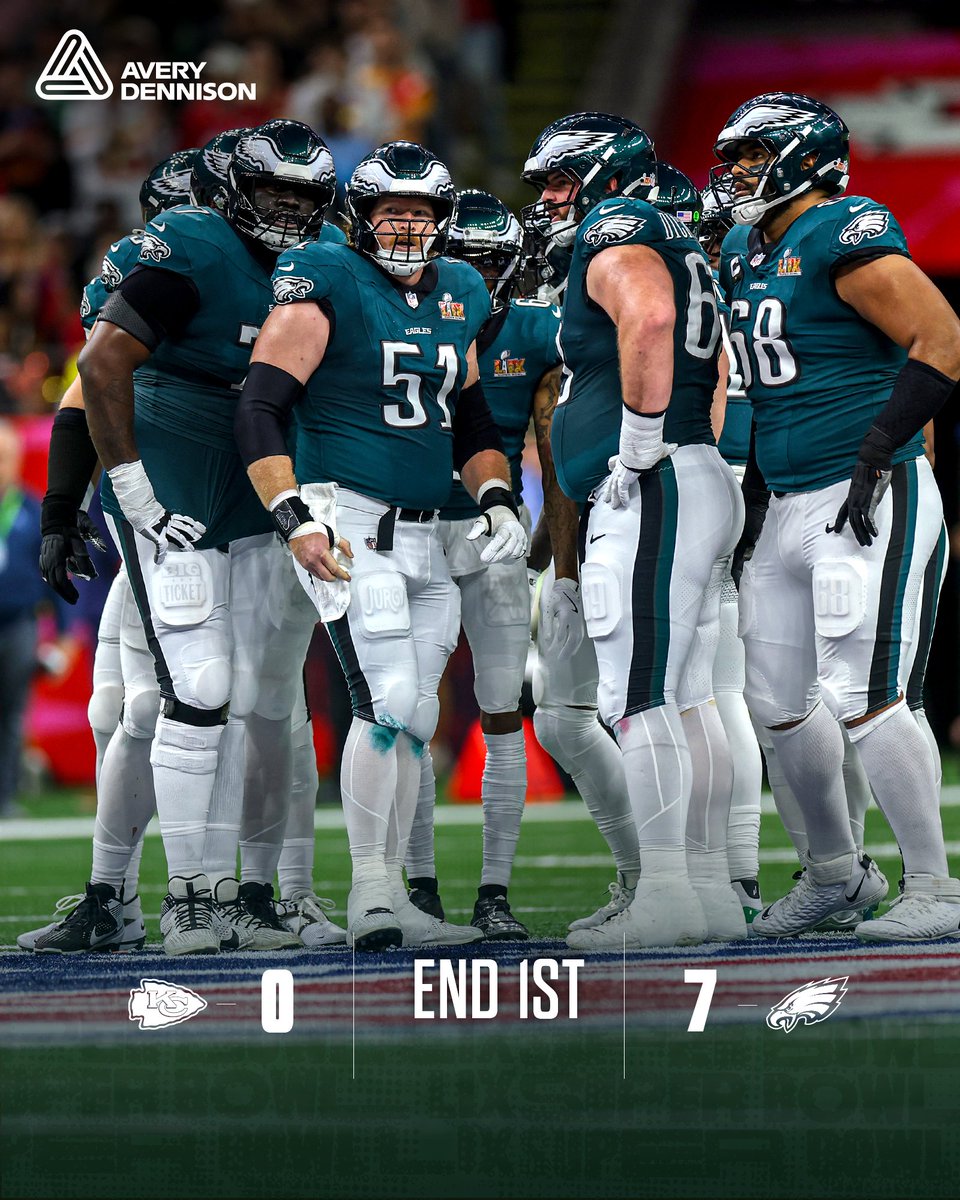 We're through 1 in NOLA

<a href="/AveryDennison/">Avery Dennison</a> | #FlyEaglesFly