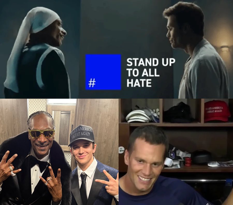 Yeah. "Stand up," guys. #SuperBowlLIX #SuperBowl
