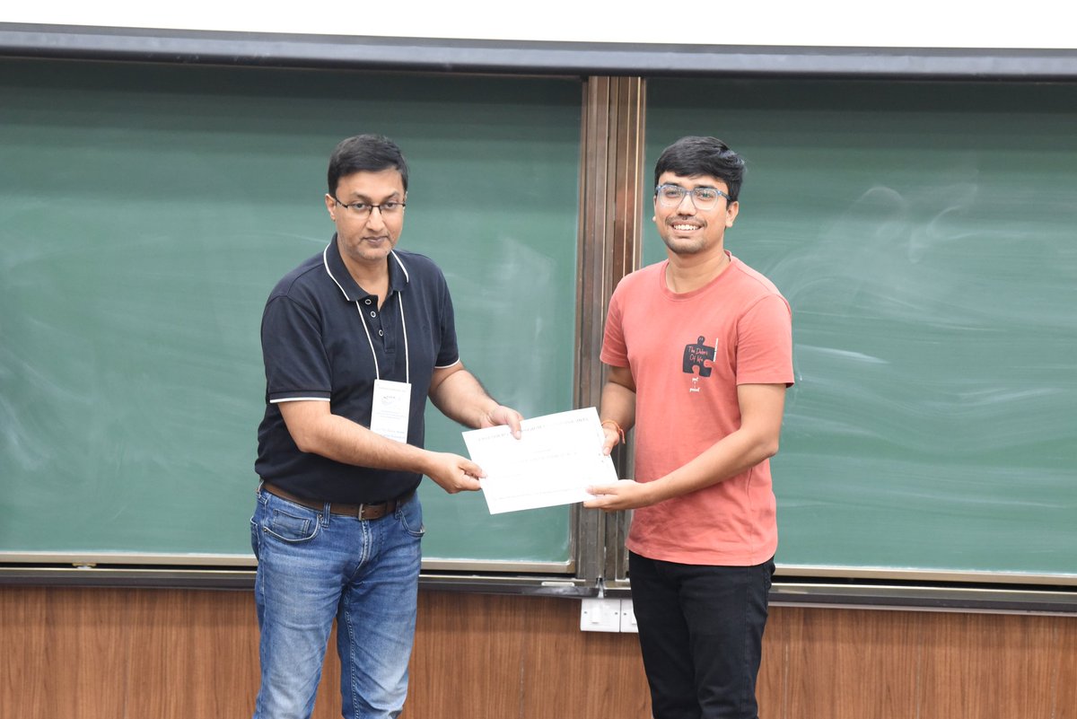 iHrithik27's tweet image. Very Happy to share our latest research and receive my FIRST Best Poster Prize at the 5th Frontier Symposium in Biology. Grateful to my PI @SandhyaGansan for her immense guidance. And thanks to the organizers for curating an incredible scientific feast! 
@SandhyaLab @bio_iisertvm