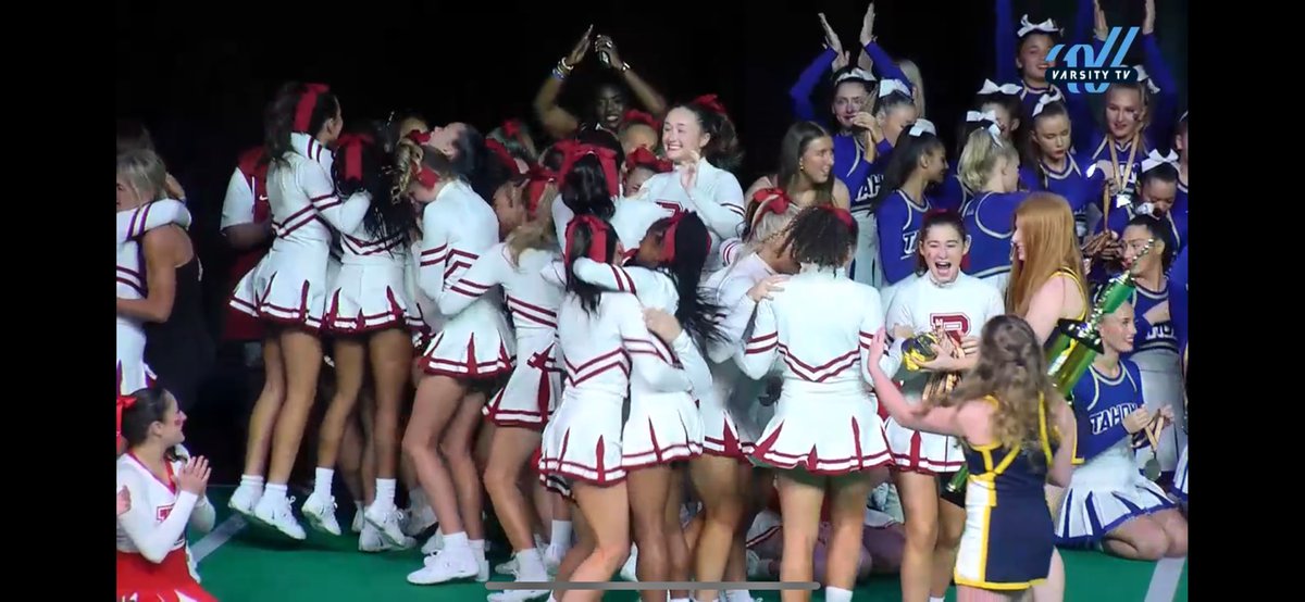 Riverdale Volleyball (@riverdalevb) on Twitter photo Crying all the happy tears!! To see how much time, hard work, early mornings, and year round prep goes into this, to watch this live was so amazing!! I couldn’t be more proud of our girls and our coaches!! <a href="/daleyeahcheer/">ⓇⒾⓋⒺⓇⒹⒶⓁⒺ ⒸⒽⒺⒺⓇ</a> NATIONAL CHAMPIONS!! ❤️💛 #daleyeah Crying all the happy tears!! To see how much time, hard work, early mornings, and year round prep goes into this, to watch this live was so amazing!! I couldn’t be more proud of our girls and our coaches!! <a href="/daleyeahcheer/">ⓇⒾⓋⒺⓇⒹⒶⓁⒺ ⒸⒽⒺⒺⓇ</a> NATIONAL CHAMPIONS!! ❤️💛 #daleyeah
