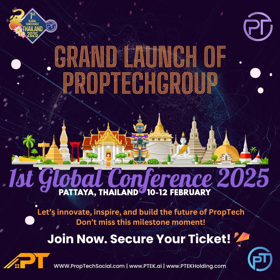 PropTechSmart's tweet image. 🚀 PropTechGroup Launches TODAY! 🎉

Join us at the 1st Global Conference 2025 in Pattaya! 🌍🏡 Let’s innovate, inspire &amp;amp; build the future of PropTech together.

👉 PropTechSocial.com | PTEK.ai | PTEKHolding.com

#PropTechGroup #GlobalConference2025