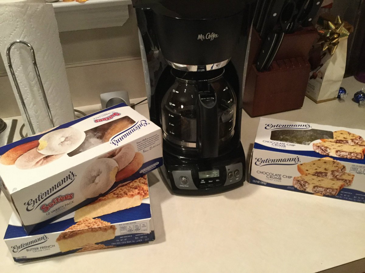 A friendly reminder to my loyal fans and followers: The express track of storms coming dictates a new series of cakes for each one. The 3 <a href="/Entenmanns/">Entenmann's</a> I suggested you buy today WILL NOT suffice for the storm on Tuesday/Wednesday, or any thereafter. Still waiting to partner w/them.