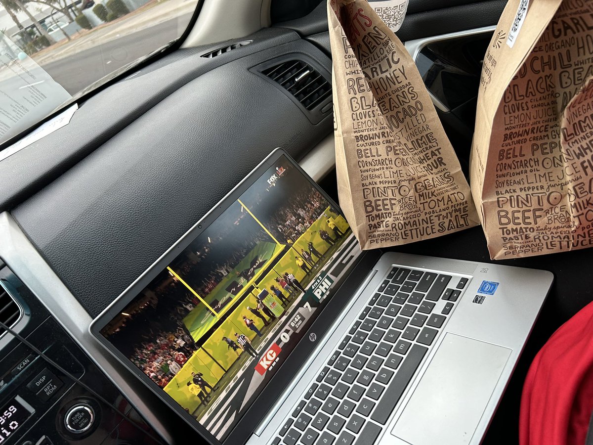 Shoutout to <a href="/ChipotleTweets/">Chipotle</a> for the free bowls doing game day right. #SuperBowlLIX #chipotle #freechipotle #GoChiefsGo