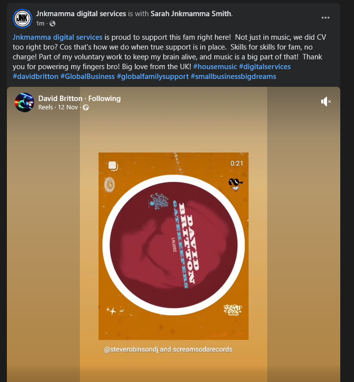 jnkmamma's tweet photo. Anyone would think FB was racist lol stripping my friends tag out like that! @britton2 Just trying to do my job here! This platform sucks huge cats nads man! #globalfamilysupport https://t.co/wAUg4lGMNw