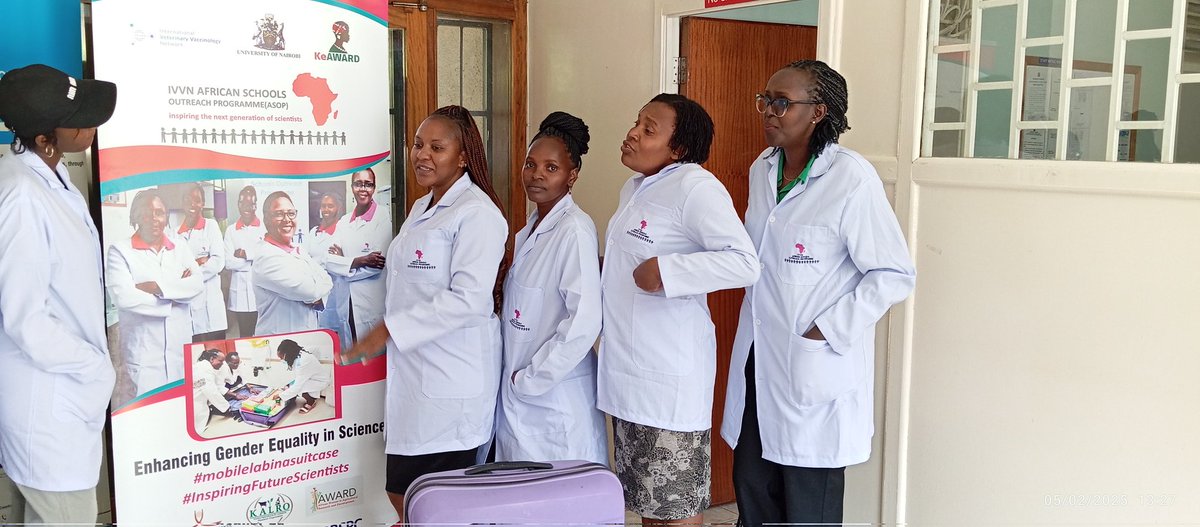 The  "Lab in a Suitcase" Crew is on the move in Narok County 
#MotivatingGirls
#IDWGIS International Day for Women and Girls in Science 
#MotivationSquad
#IVVN
<a href="/IntVetVaccNet/">IVVN</a> 
#UoNLadyDons
<a href="/uonbi/">University of Nairobi</a> Lady Dons Disseminating Science in High Schools