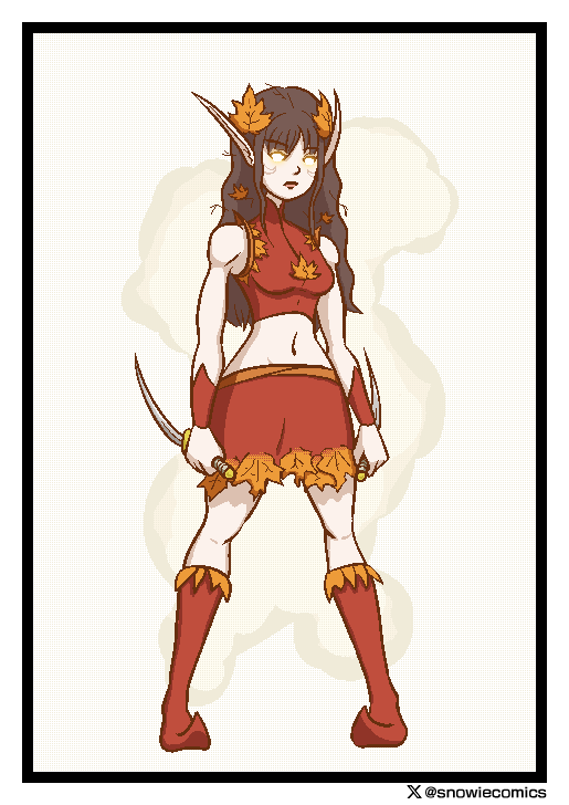 秋のエラドリン / Autumn Eladrin

#イラスト #art #OC #doodle #2値ペン #illustration #DnD