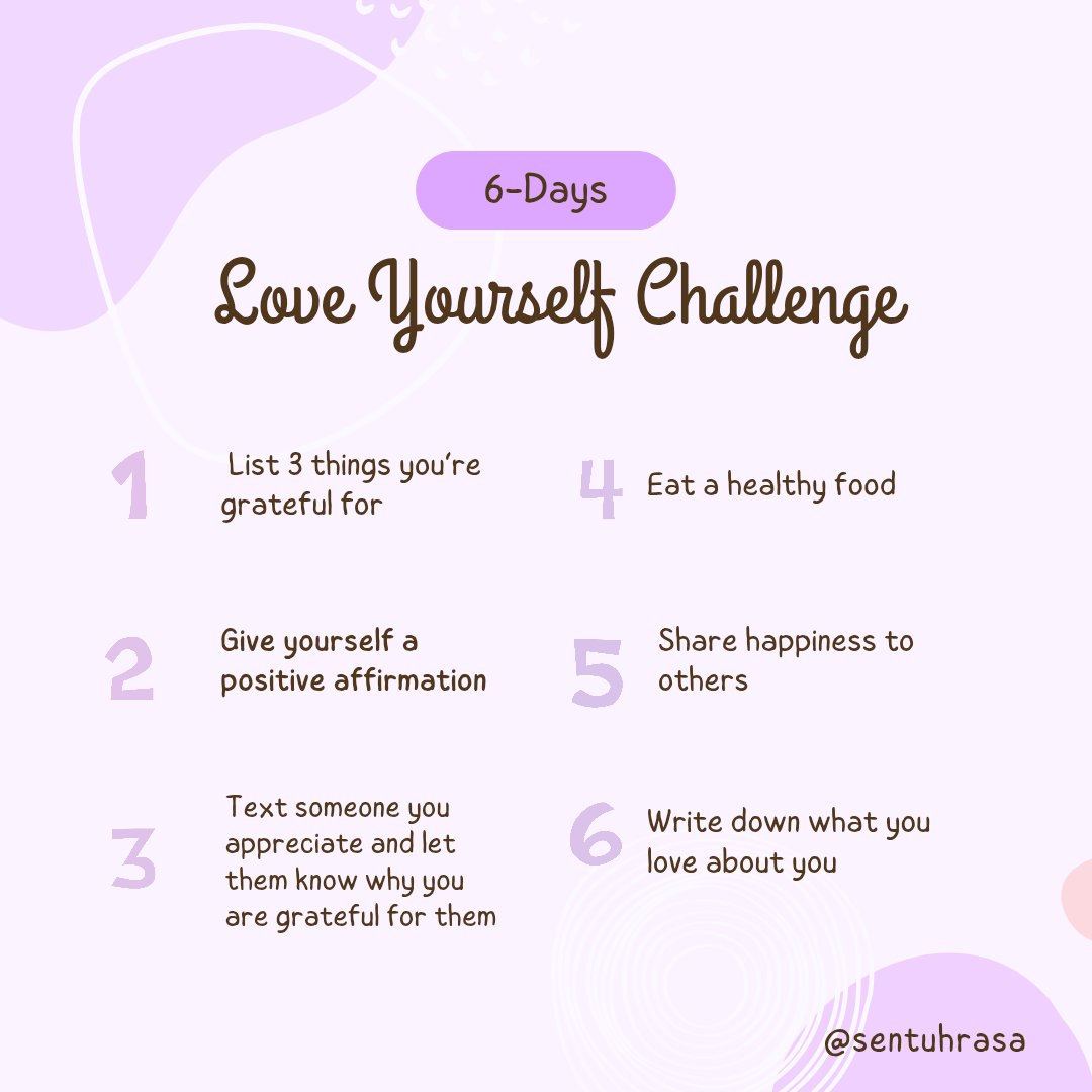 sentuhrasa's tweet image. Hey, Temen Bercerita! Siap-siap 6 Days Challenge mulai besok 🚀 4 orang yang paling kreatif dan konsisten bakal dapetin hadiah menarik 🎁 Ayo, jangan sampai kelewatan 👀

#SelfLove
#6DaysChallenge