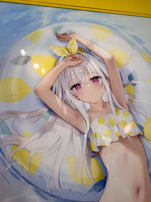 「SUMMER」シリーズフォトアクリル/ギャラクシーフレーム額装 ぜひ会場で見ていただきたいです700×1400mmの特大サイズでめちゃくちゃ見ごたえあります 映えます でかいので印刷が細かく細部までじっくり見れますわたしはハーフサイズを家に飾りたい… 
