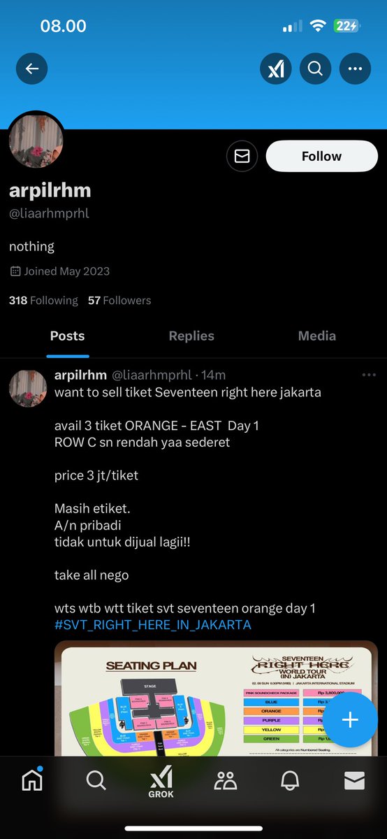 atriananana's tweet photo. Ini penipu guyss, jangan ada yg beli dari akun ini, baru ganti user name ini account sblmnya dan ig nya. Kalo dia kasih ktp jg boleh dm aku buat cocokin ya guys. Nama di tiketnya Aprilia Rahmawati

Scam Wts allobank hangout mingyu wonwoo https://t.co/49LKaoBunQ