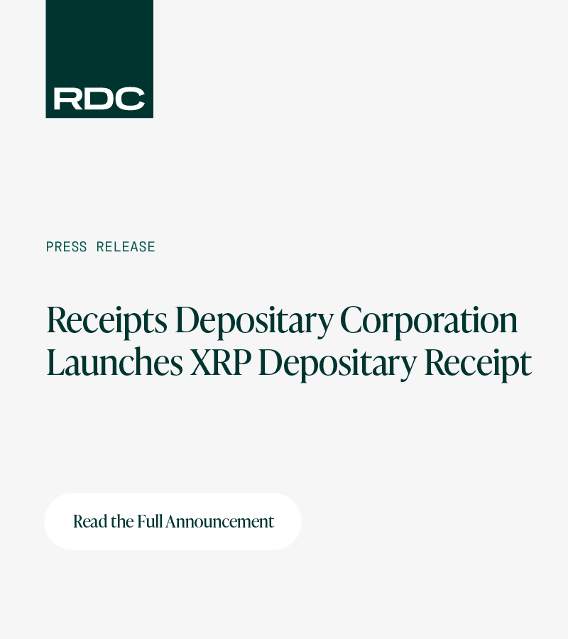 RDC is pleased to announce the launch of XRP DRs, providing qualifying investors with direct XRP ownership through a regulated framework.  
XRP DRs are DTCC settlement-eligible and securely held at <a href="/Anchorage/">Anchorage Digital ⚓</a>. Read more: receiptsdepo.com/2025/02/10/rec…