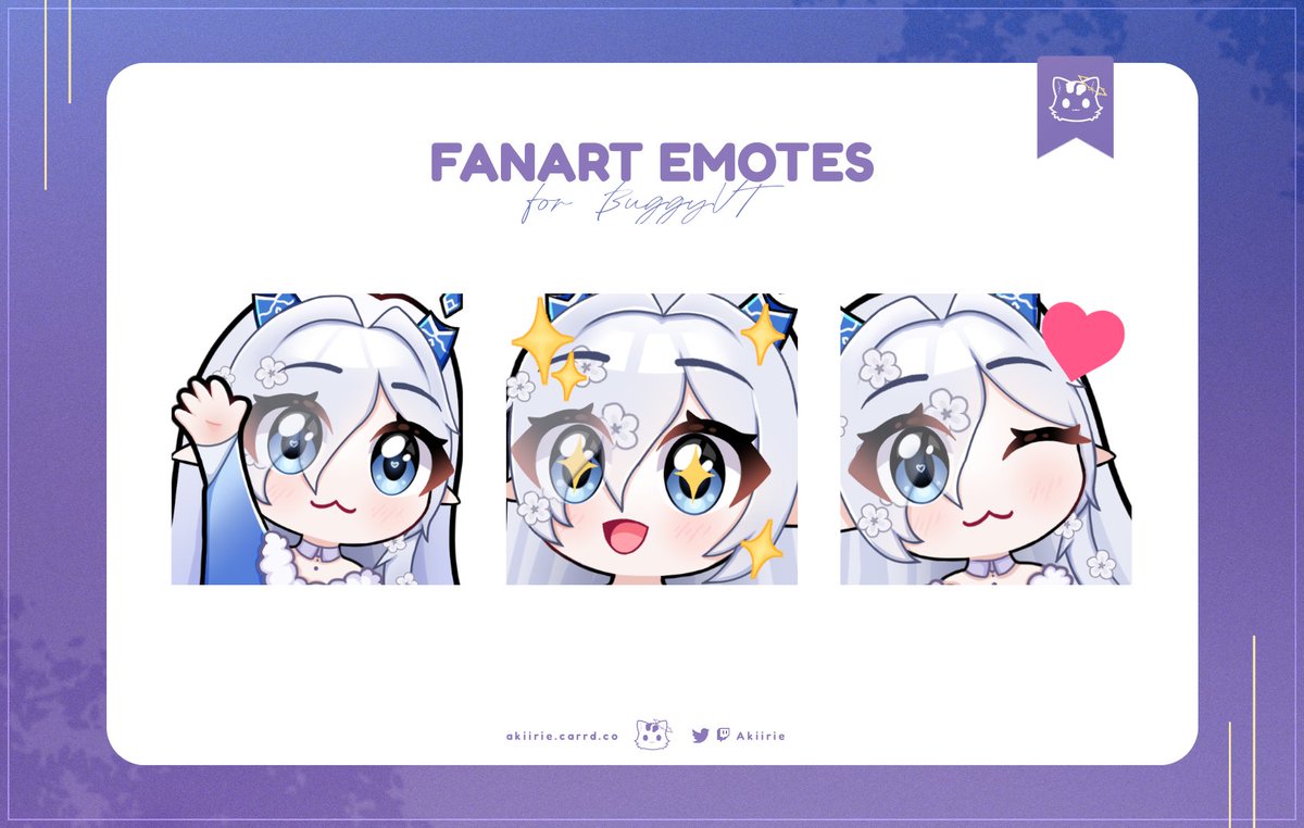 ✦ — Fanart Emotes for <a href="/BuggyVT/">❀ Buggy || Dragon VTuber</a>

#BuggyDoodles ✧ #VTuberAssets ✧ #VTuber