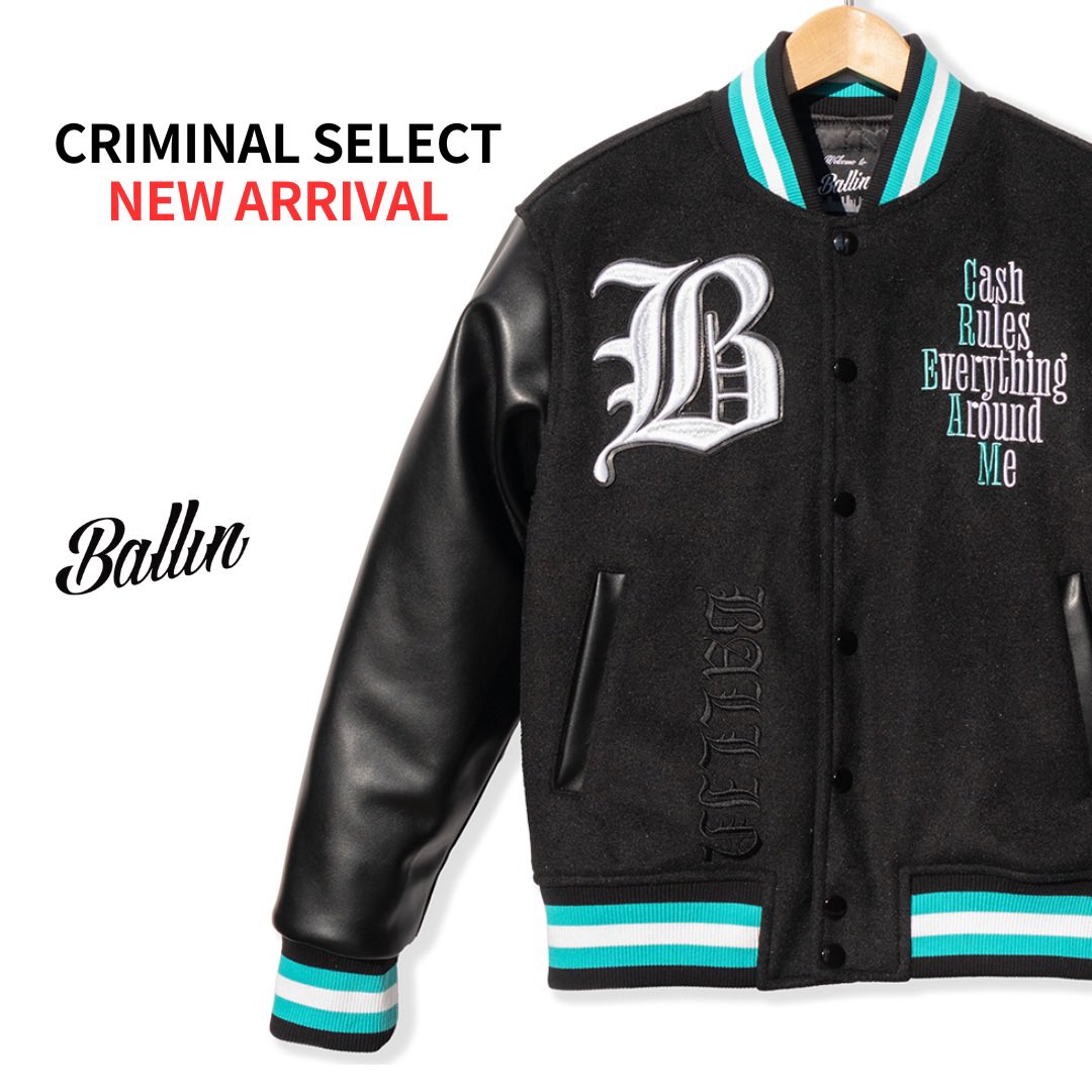 QR_1989's tweet image. 🔥NEW ARRIVAL🔥
⬇️WEB STORE⬇️
criminal.ocnk.net/product/2093
🗽BALLIN🗽
【C.R.E.A.M. STADIUM JACKET】
SIZE / M - 3XL
MATERIAL / POLYESTER, VISCOSE
PRICE / 39,600 YEN (TAX )

@CRIMINAL__1995 

#criminal #ballin #stadiumjacket #jacket #newyork #hiphop #eyden #chicano #lowrider