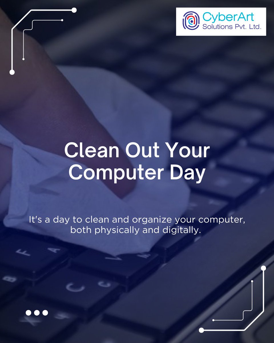 CyberAr97572561's tweet image. Decluttering my digital life this #CleanOutYourComputerDay! 🖥✨ Time to delete, organize, and refresh for a faster, smoother experience. Have you cleaned yours yet? 

#DigitalDetox #TechCleanup #PCMaintenance #TechRefresh #DeleteTheJunk #SpeedUpYourPC #FileCleanup