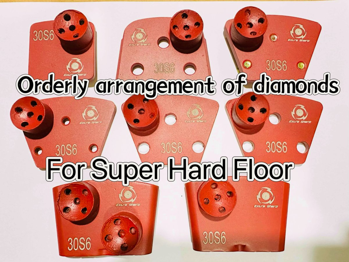 Cassie_Murat's tweet image. New things means goodness after Chinese Spring Festival.
Check this latest type of segment for super hard floor.📷
#concrete #concretegrinding #newsegment #diamondtools #diamonds