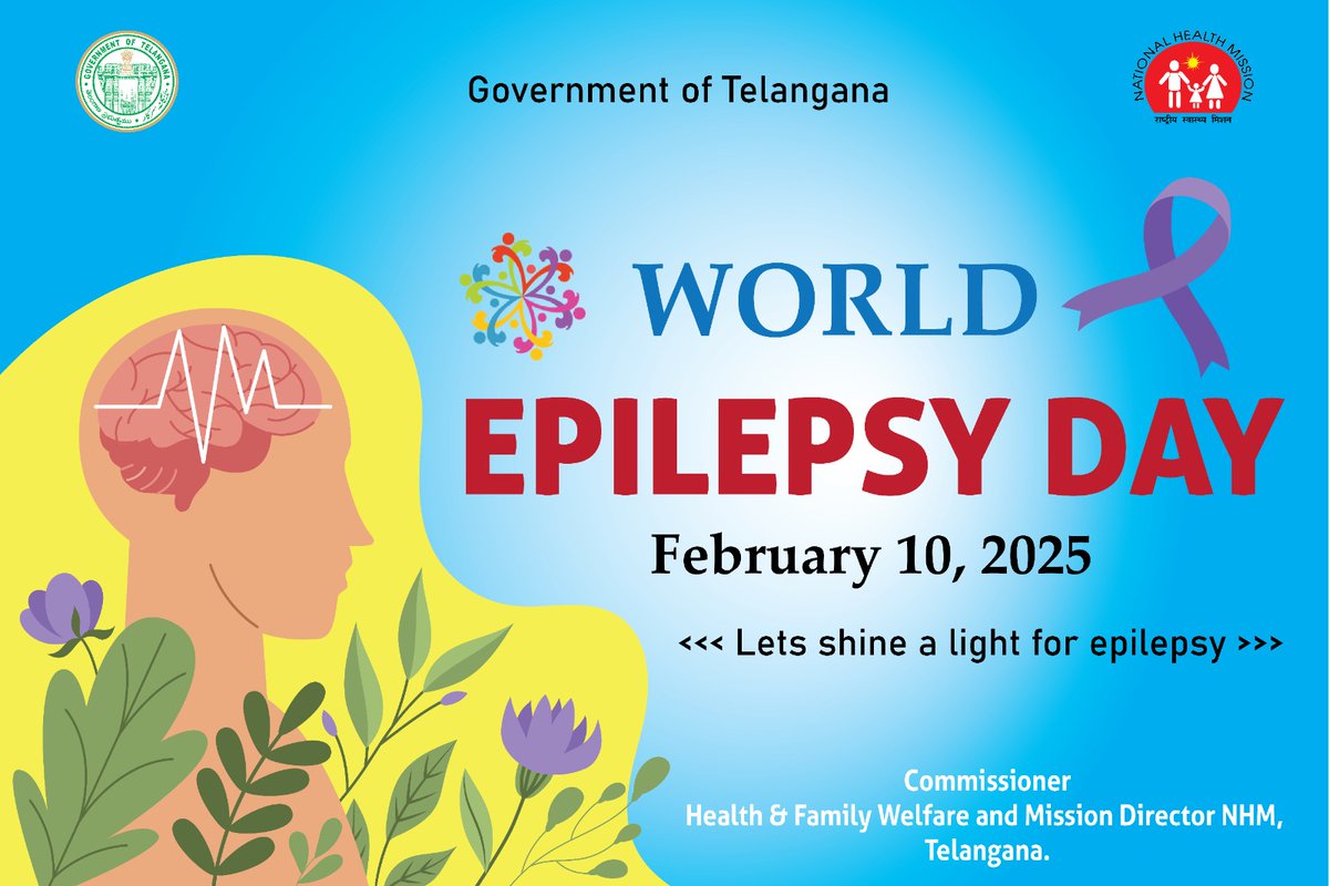 CHFW & NHM Telangana (@chfw_nhmtg) on Twitter photo Letās raise awareness, break the stigma, and support those living with epilepsy.
Early diagnosis and proper care can make a difference !
#EpilepsyAwareness #HealthForAll
<a href="/MoHFW_Telangana/">Minister for Health Department, Telangana</a> Letās raise awareness, break the stigma, and support those living with epilepsy.
Early diagnosis and proper care can make a difference !
#EpilepsyAwareness #HealthForAll
<a href="/MoHFW_Telangana/">Minister for Health Department, Telangana</a>