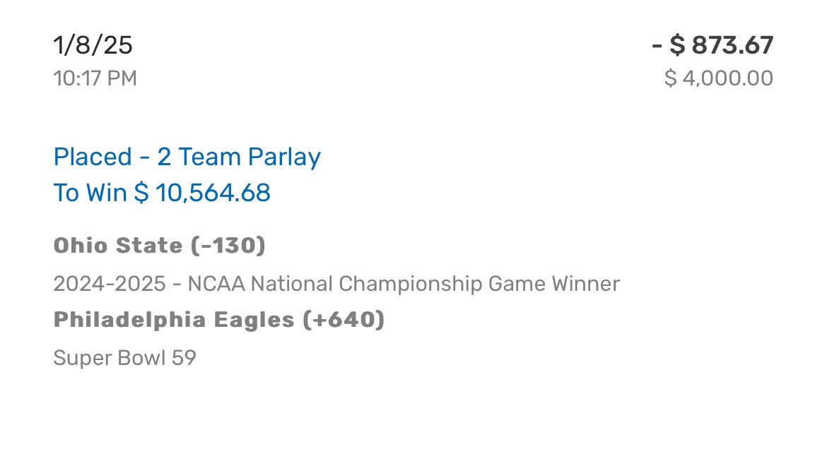 iParlayed's tweet image. ✅✅✅✅✅

11k. World Champs. Goodnight