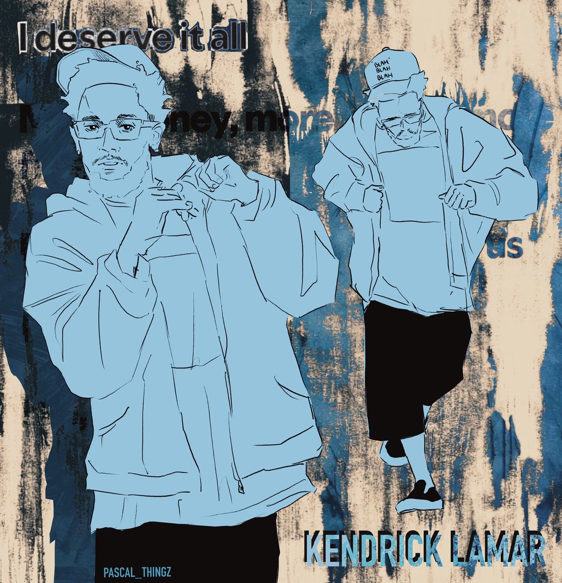 PASCAL_THINGZ's tweet photo. Kendrick Lamar art ‼️

Wish that halftime show was longer 
#SuperBowl #KendrickBowl #kendricklamar #kdot #art #artwork https://t.co/VcwK1Gy8kU