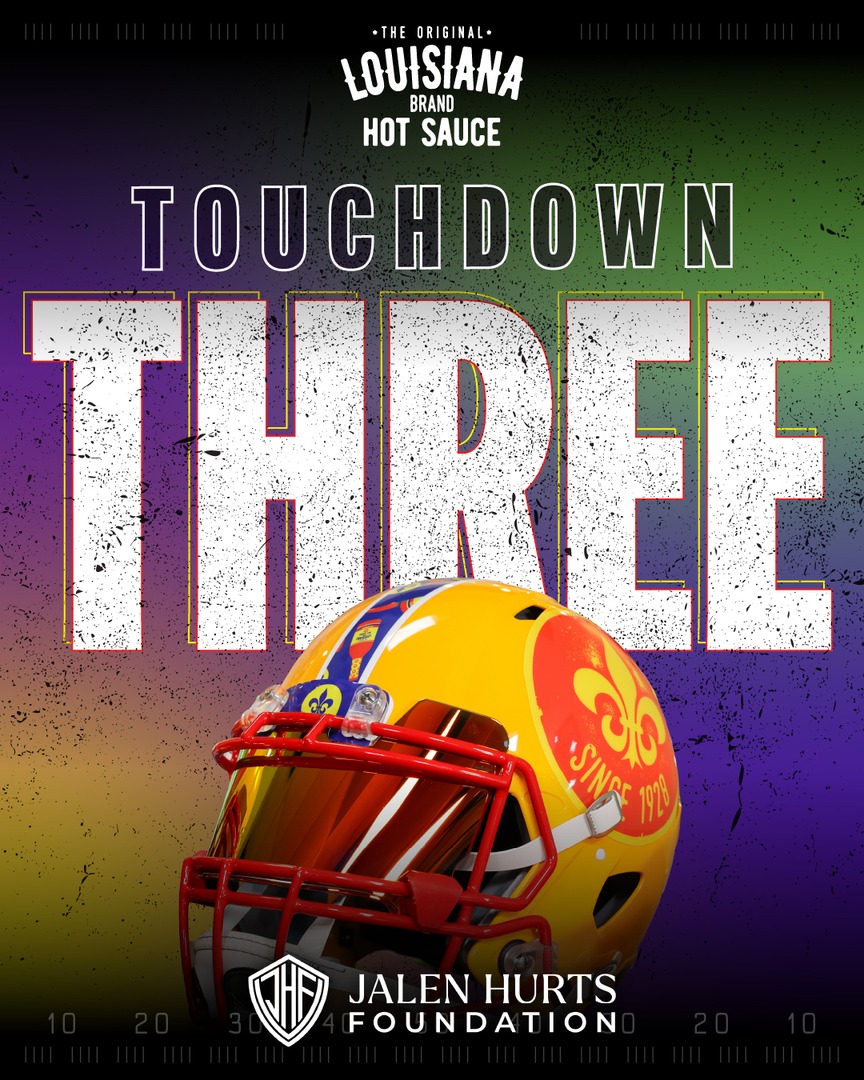 Jalen is heating up, which means more Philly students will stay cool... 3 TDs for ACs! 

@jalenhurtsfound ​#TDsForACs #KeepItCool #ThatsLouisianaHot #BayouSome