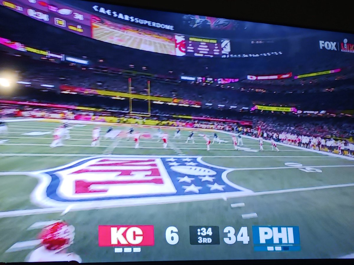 Chiefs is 6 to 34 💀#SuperBowl