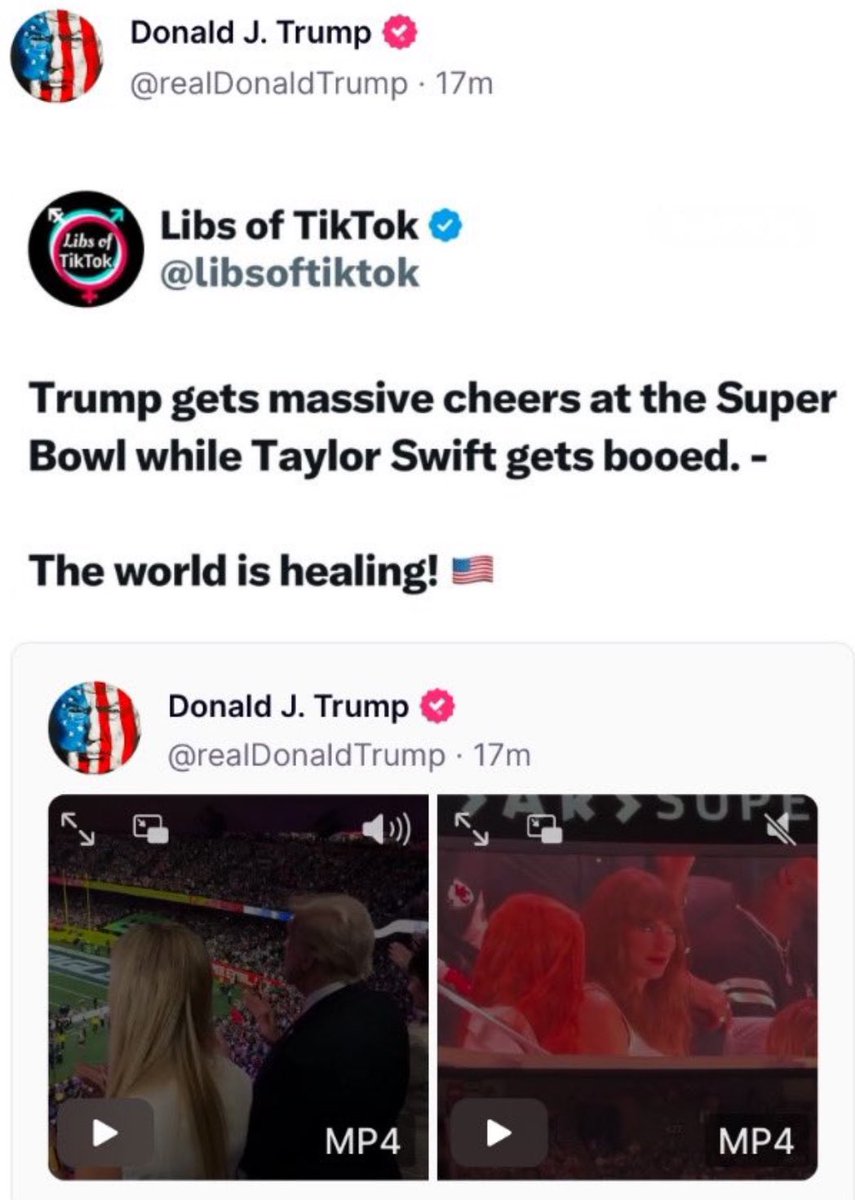 CalltoActivism's tweet photo. Donald Trump just shared the video of Taylor Swift being booed. 

What a disgusting childish bully. https://t.co/IKCjLUEmgO