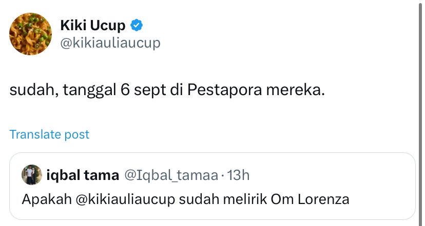 kolonigigs_'s tweet photo. 📝 RESMI: Unit dangdut jadul kebanggaan Sukoharjo, OM Lorenza dipastikan tampil di @PestaPestapora 2025. 

Rekomendasiin outfit yang funky buat nonton mereka dongss 👔 https://t.co/LTWx3JVSNy