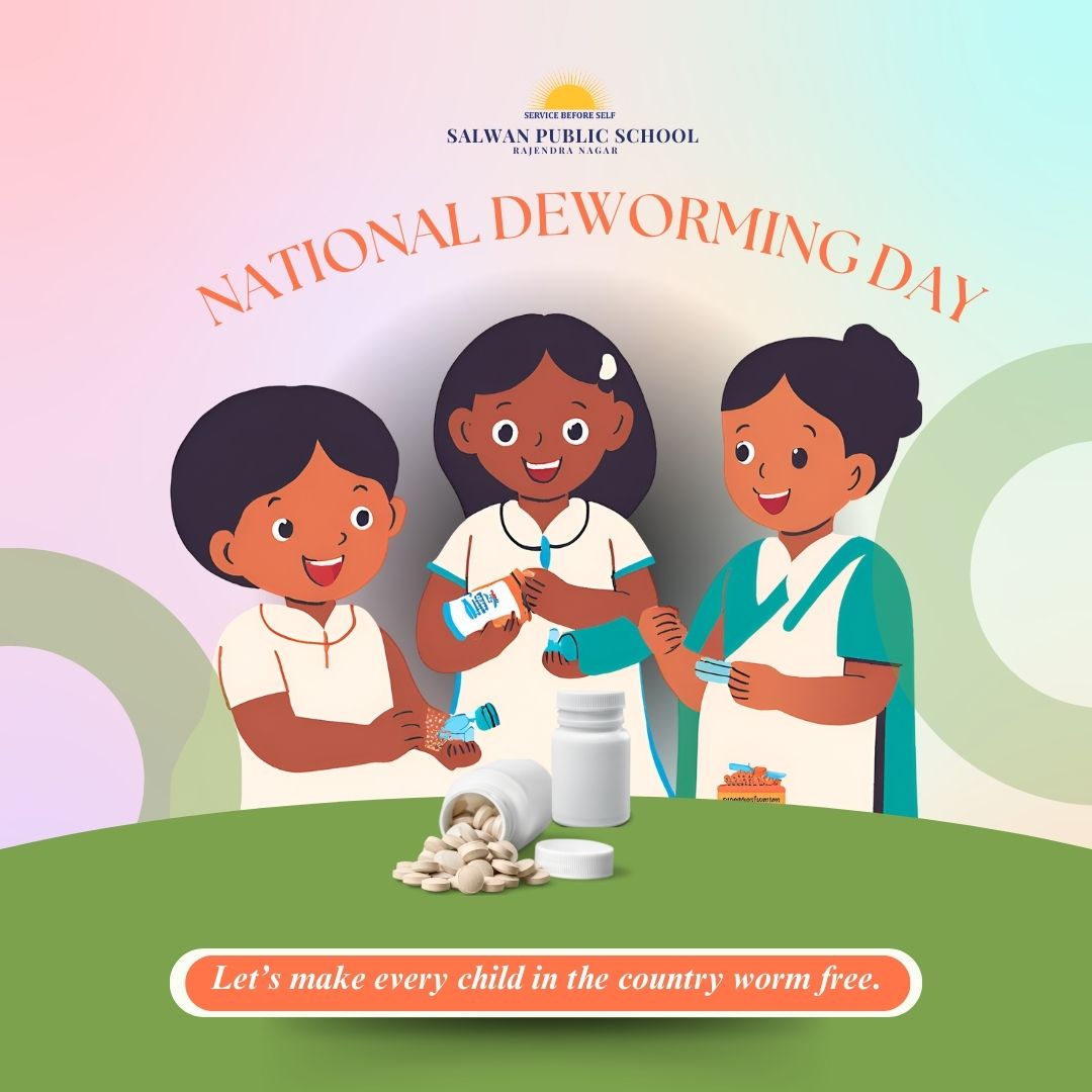 SalwanSchool's tweet image. Strong bodies, sharp minds! Let’s deworm for a brighter, healthier future on this National Deworming Day. 
 #DewormToday #HealthyFuture #CleanInsideOut