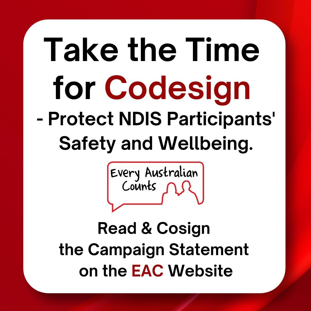 ‘The NDIS is too important to get wrong.’
Rushed changes undermine choice, control, and equity for participants. We urge the Government to slow down and prioritise safety and wellbeing. 
📖 Read our campaign statement: buff.ly/3EvKjh1
#ProtectOurNDIS #NDIS