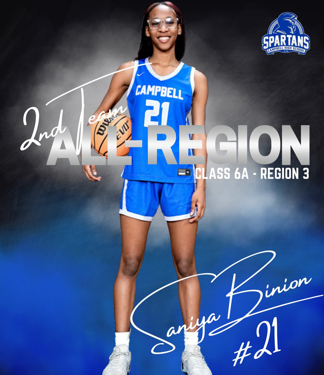 Campbell GBB (@gbbcampbell) on Twitter photo Congratulations to <a href="/Saniya21Binion/">Saniya Binion</a>
for making the 6AAAAAA Region 3 2nd Team All-Region! We are so proud of you! <a href="/KyleSandy355/">Kyle Sandy</a> <a href="/PGH_Georgia/">Prep Girls Hoops Georgia</a> <a href="/ATLTipoffClub/">Atlanta Tipoff Club</a> <a href="/mdjonline/">MDJ Online</a> Congratulations to <a href="/Saniya21Binion/">Saniya Binion</a>
for making the 6AAAAAA Region 3 2nd Team All-Region! We are so proud of you! <a href="/KyleSandy355/">Kyle Sandy</a> <a href="/PGH_Georgia/">Prep Girls Hoops Georgia</a> <a href="/ATLTipoffClub/">Atlanta Tipoff Club</a> <a href="/mdjonline/">MDJ Online</a>
