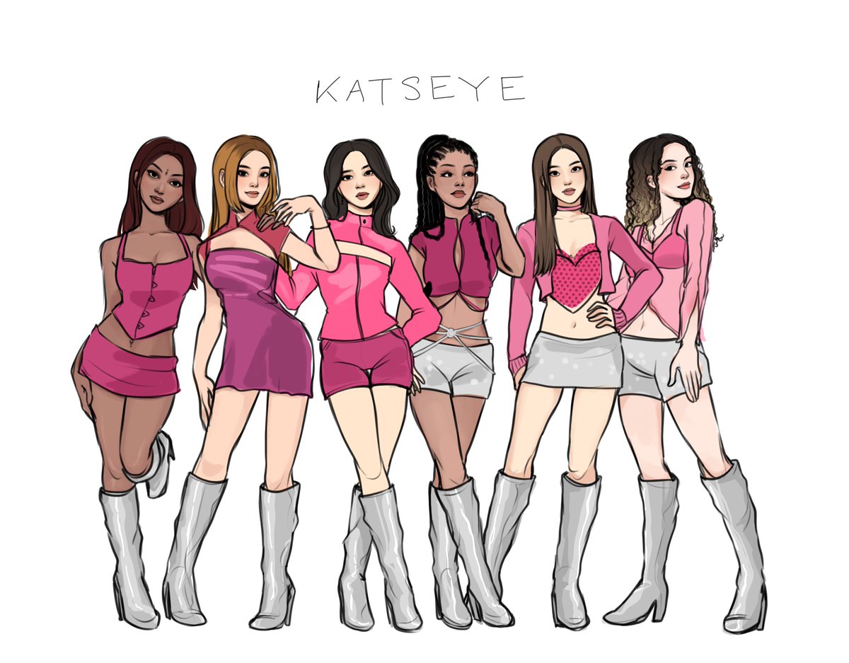 quick katseye drawing :!! 
#eyekon #katseye