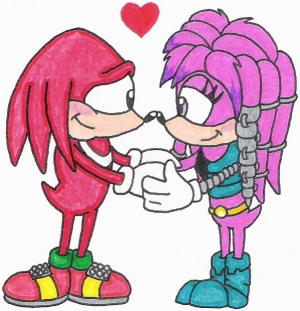 Knuckles and Julie-Su in Love by nintendomaximus deviantart.com/nintendomaximu…