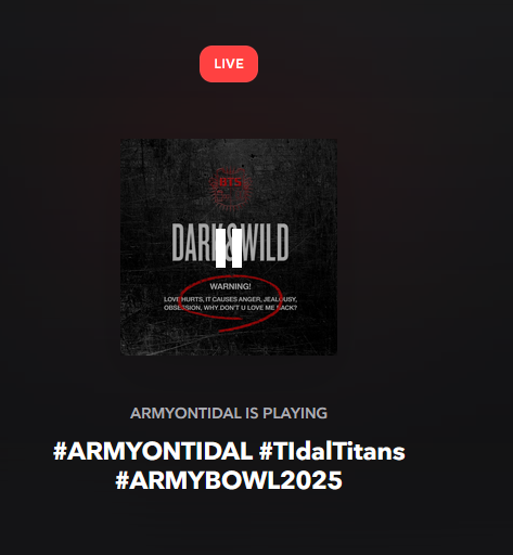 CrzdNem's tweet photo. Me listening to WoH ๐
ARMYBOWL IS BACK
ARMYBOWL IS ON NOW
#ARMYonTidal #ARMYBowl2025 #TidalTitans https://t.co/M7672cnrXW